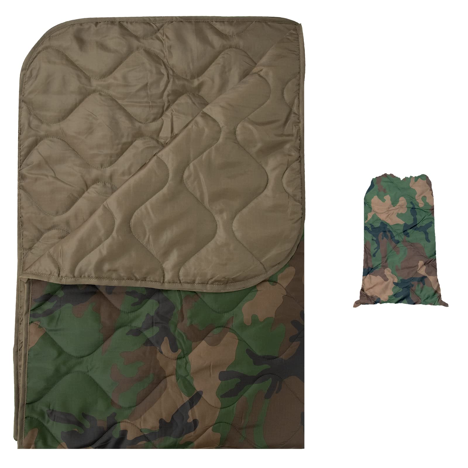 Outdoor Hunting Blanket - Welead Camo Woobie ผ้าห่มเบามากสำหรับตั้งแคมป์เดินทางกลางแจ้งผ้าห่มลายพรางแบบพกพาอบอุ่นถุงนอนผ้าปอนโชล่าสัตว์