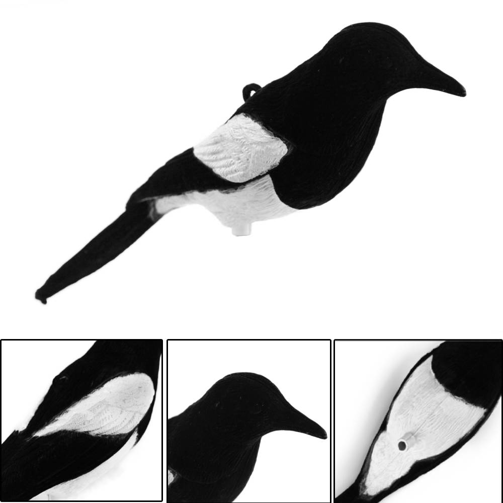 Hunting Outdoor Decor - GUGULUZA การล่าสัตว์ Decoy Magpie พลาสติก Flocked