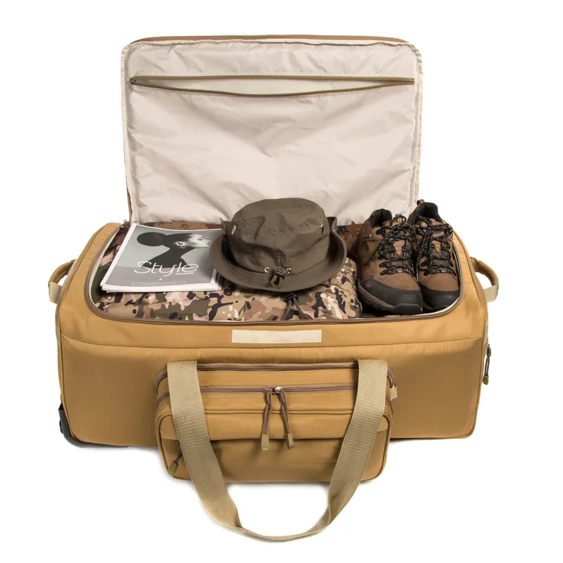 Outdoor Hunting Gear Storage - กระเป๋าเก็บอุปกรณ์เดินทางขนาดใหญ่ลายพรางหนักสำหรับกิจกรรมกลางแจ้ง แคมป์ปิ้ง และล่าสัตว์ ผลิตในสหรัฐอเมริกา