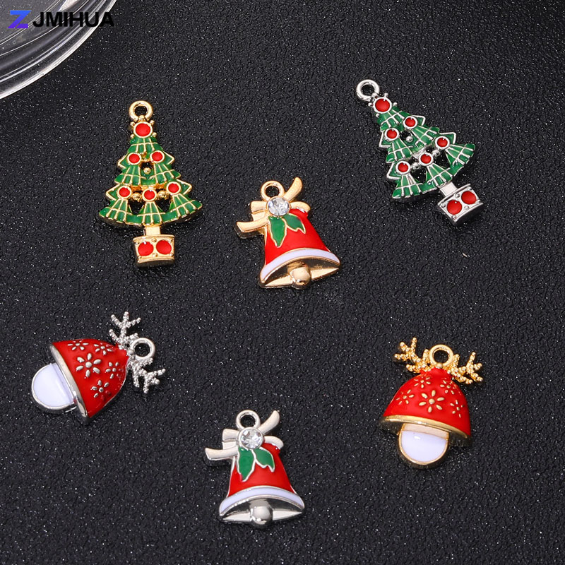 Elk Bugle Call - 15pcs คริสต์มาสประเภทจี้ Charms Elk Tree Bell