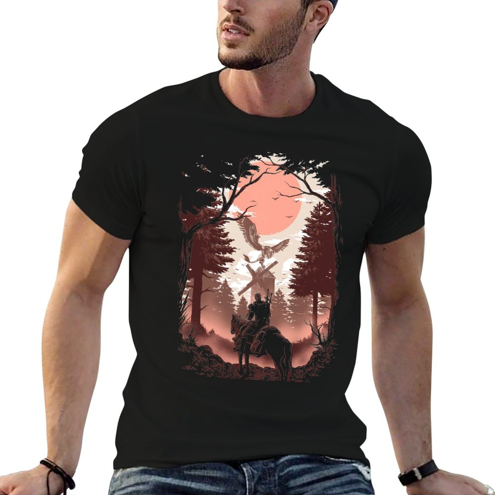 Wildman Hunting & Outdoor Robertson - เสื้อยืด The Wild Hunt เสื้อยืดสำหรับทำงานกลางแจ้ง