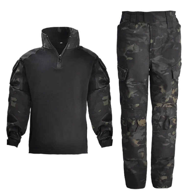 Hunting Outdoor Jacket - เด็กยุทธวิธีUniformการล่าสัตว์เสื้อผ้าชุดเด็กAirsoft Camouflageแจ็คเก็ตเดินป่ากีฬากลางแจ้งการฝึกอบรมการออกกําลังกายชุด