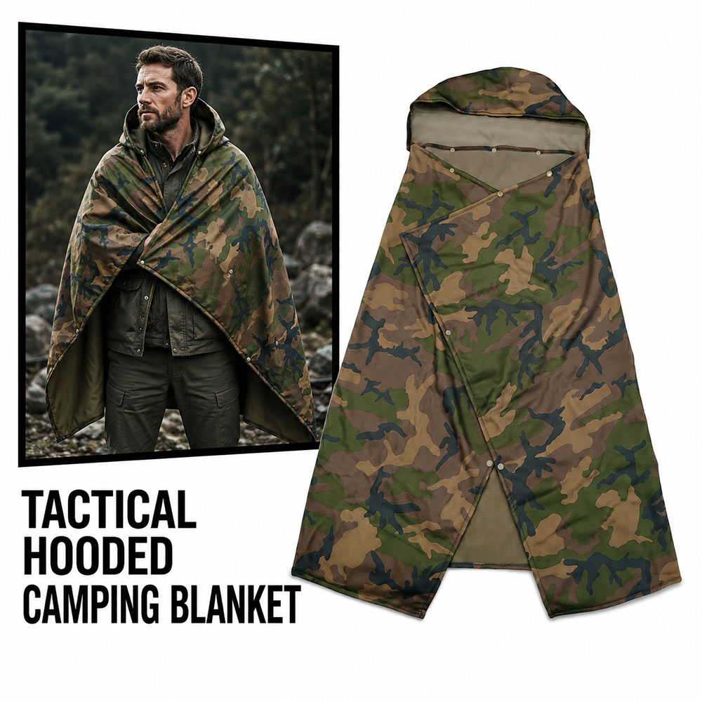 ผ้าห่มคลุมศีรษะลายพรางแบบยุทธว - Outdoor Hunting Blanket บทวิจารณ์และราคา