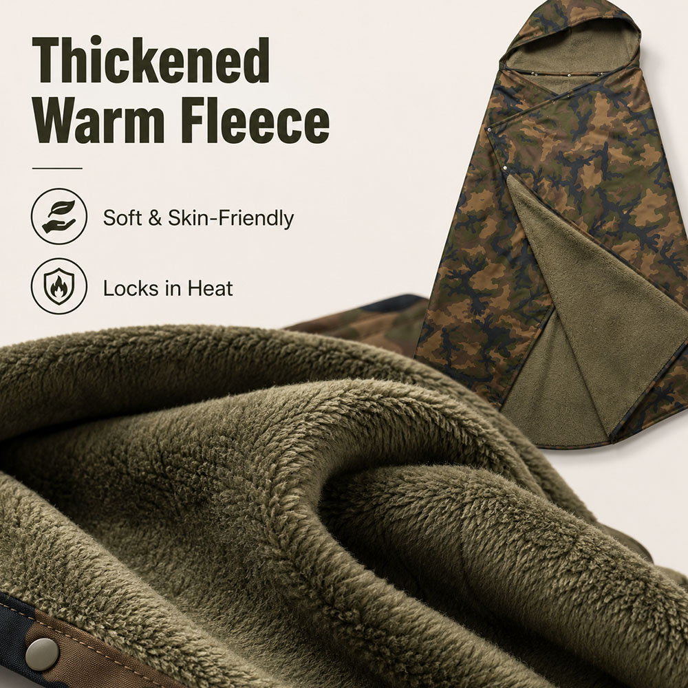 ผ้าห่มคลุมศีรษะลายพรางแบบยุทธว - Outdoor Hunting Blanket บทวิจารณ์และราคา