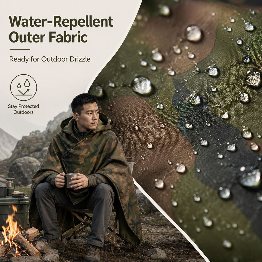 ผ้าห่มคลุมศีรษะลายพรางแบบยุทธว - Outdoor Hunting Blanket บทวิจารณ์และราคา