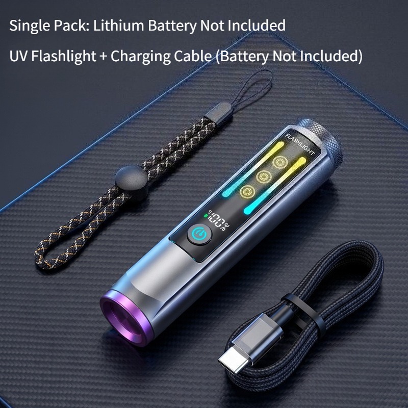 ไฟฉาย LED กำลังสูง 365 นาโนเมต - Tactical Flashlight Rechargeable บทวิจารณ์และราคา