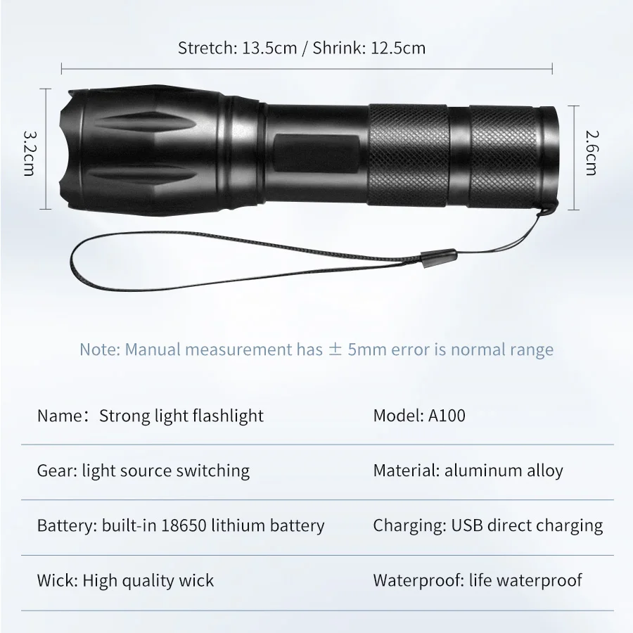 ไฟฉายแบบชาร์จไฟได้มัลติฟังก์ชั - Outdoor Hunting Photography บทวิจารณ์และราคา