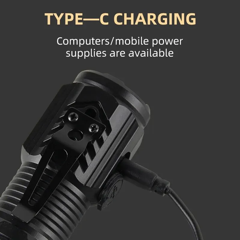 ไฟฉายพกพาขนาดเล็ก 3 LED แบบมือ - Tactical Flashlight Rechargeable บทวิจารณ์และราคา