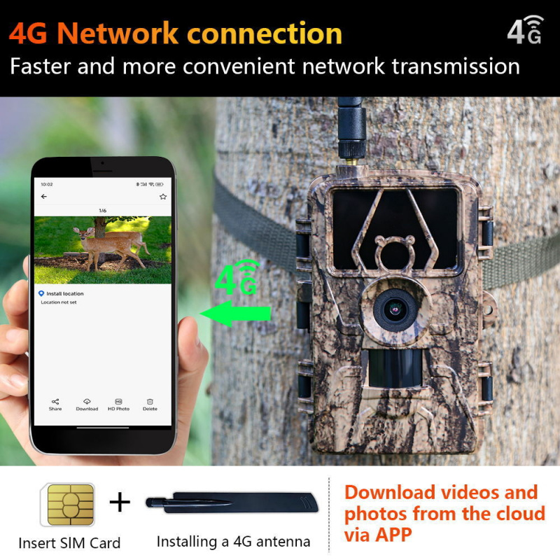 กล้องวงจรปิดไร้สายอินฟราเรด 4G - Outdoor Hunting Photography บทวิจารณ์และราคา