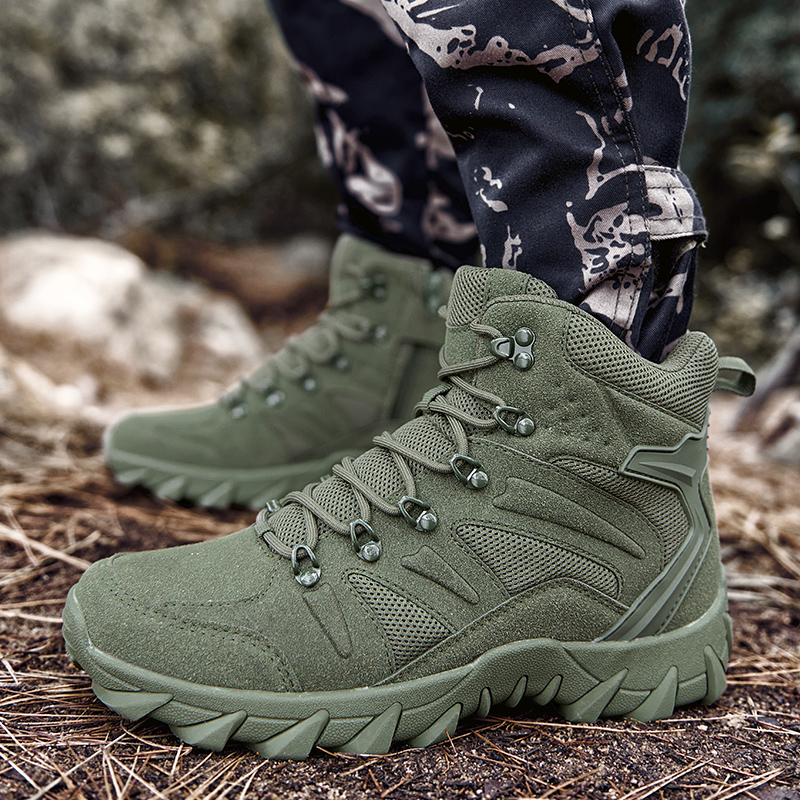 รองเท้าบูทฝึกซ้อมรบในทะเลทรายส - Outdoor Hunting Boots For Men บทวิจารณ์และราคา