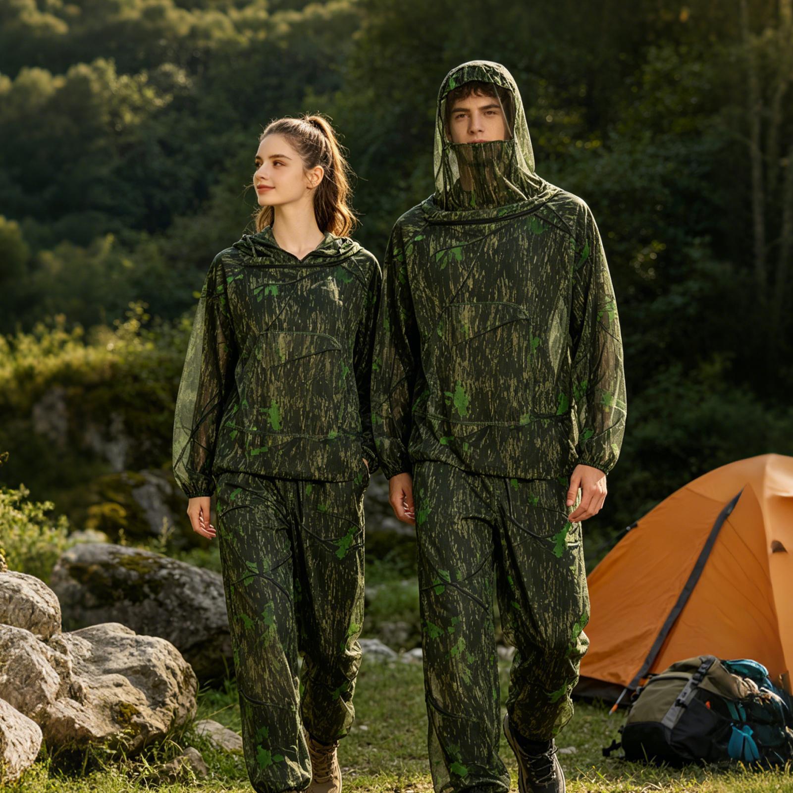 ชุดล่าสัตว์สำหรับผู้ชาย ชุดตาข - Outdoor Hunting Outfit บทวิจารณ์และราคา
