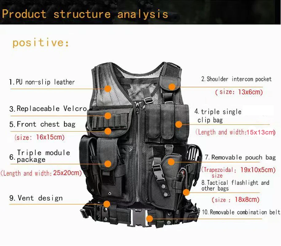 เสื้อกั๊กยุทธวิธีแบบปรับได้ Mo - Hunting Outdoor Jacket บทวิจารณ์และราคา