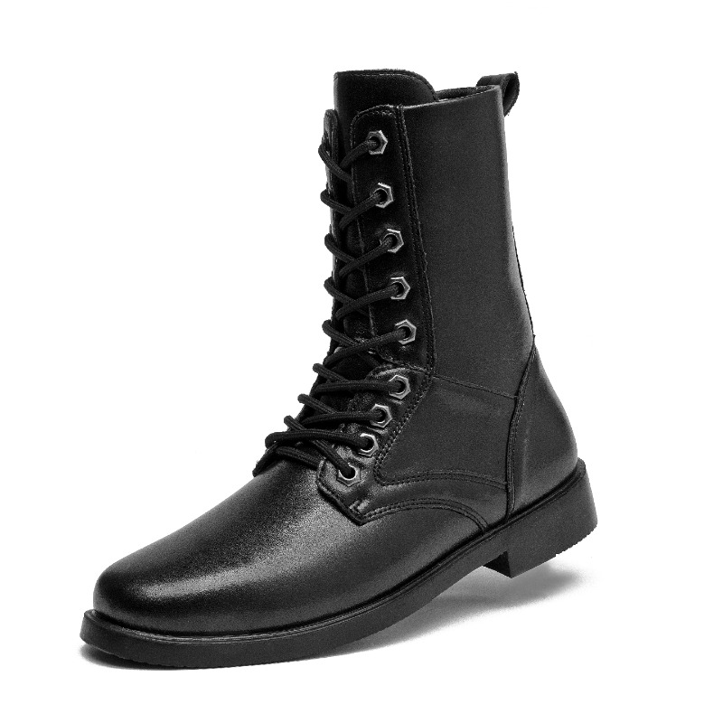 รองเท้าบูทหนังหุ้มข้อสูง รองเท - Outdoor Hunting Boots For Men บทวิจารณ์และราคา