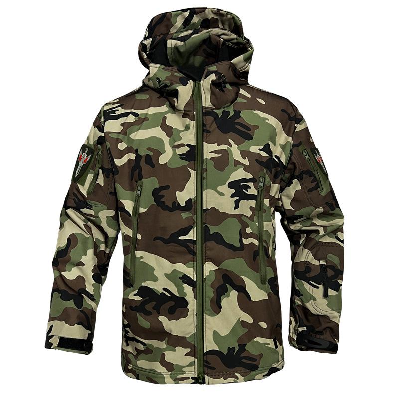เสื้อแจ็คเก็ตกันน้ำลายพรางสำหร - Hunting Outdoor Jacket บทวิจารณ์และราคา