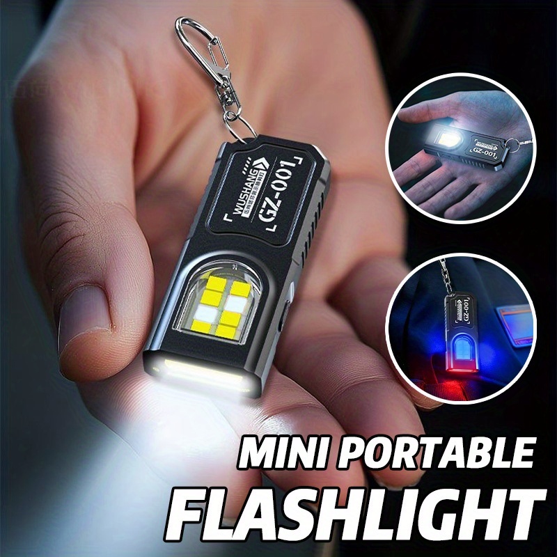 ไฟฉายพวงกุญแจ LED COB ขนาดเล็ก - Tactical Flashlight Rechargeable บทวิจารณ์และราคา
