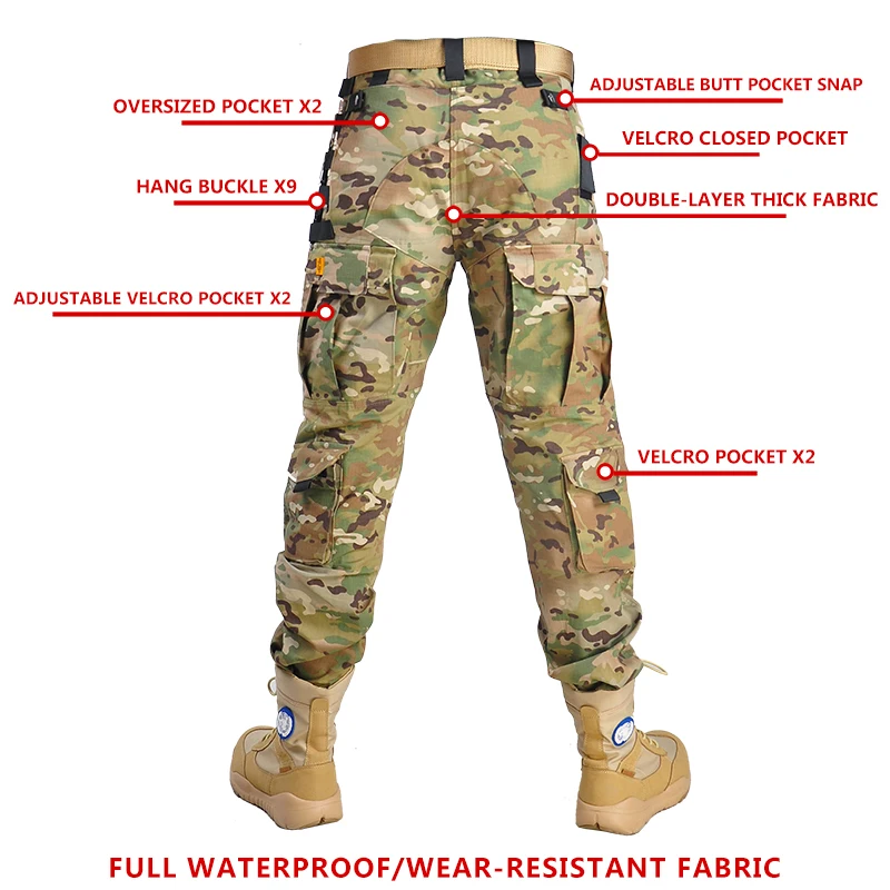 ชุดยุทธวิธีลายพรางสำหรับผู้ชาย - Outdoor Hunting Outfit บทวิจารณ์และราคา