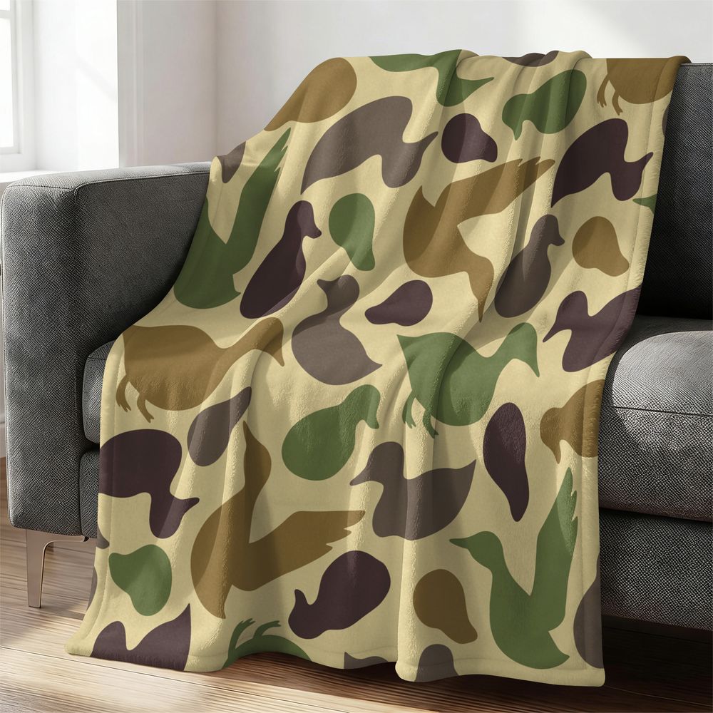 ผ้าห่มลายเป็ด ผ้าฟลานเนลเนื้อน - Outdoor Hunting Blanket บทวิจารณ์และราคา
