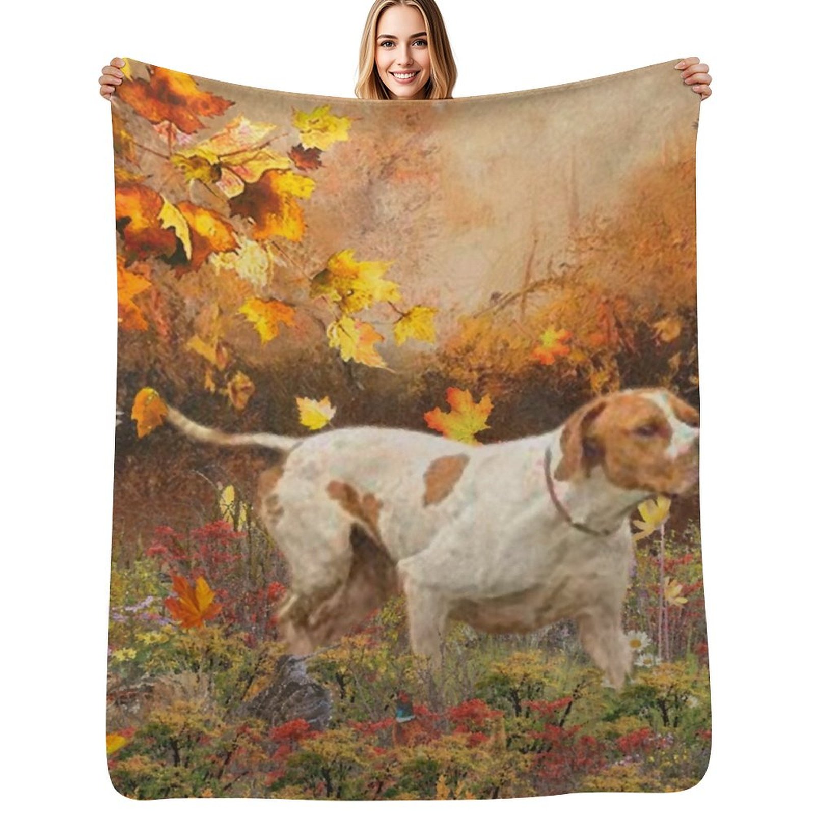 English Pointer Hunts Throw Bl - Outdoor Hunting Blanket บทวิจารณ์และราคา
