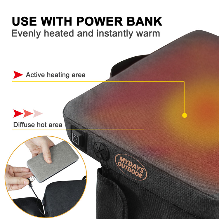 เบาะรองนั่งอุ่นแบบพกพา กันน้ำ  - Hunting Outdoor Mat บทวิจารณ์และราคา