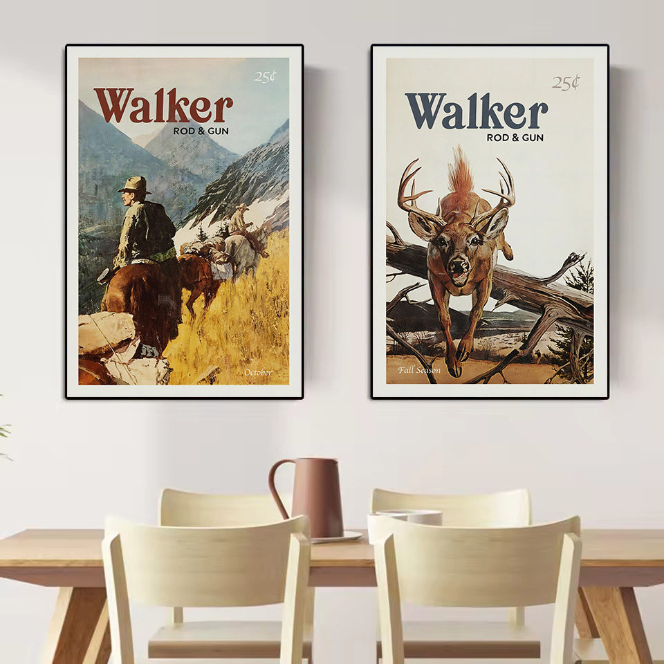 Retro สัตว์ป่ากลางแจ้งการล่าสั - Hunting Outdoor Decor บทวิจารณ์และราคา
