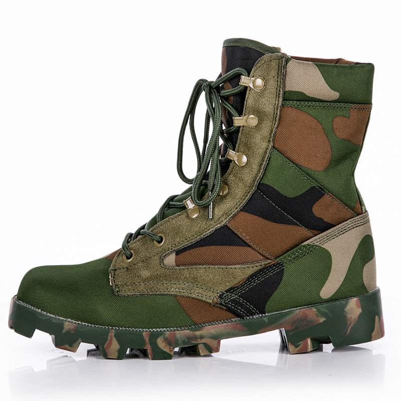 รองเท้าบูทข้อสั้นลายพรางสำหรับ - Outdoor Hunting Boots For Men บทวิจารณ์และราคา