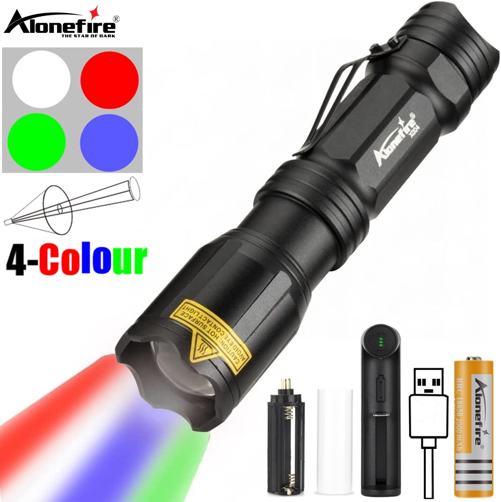 ซูม 4 สีไฟ LED ไฟฉายสีขาว/สีแด - Outdoor Hunting Photography บทวิจารณ์และราคา