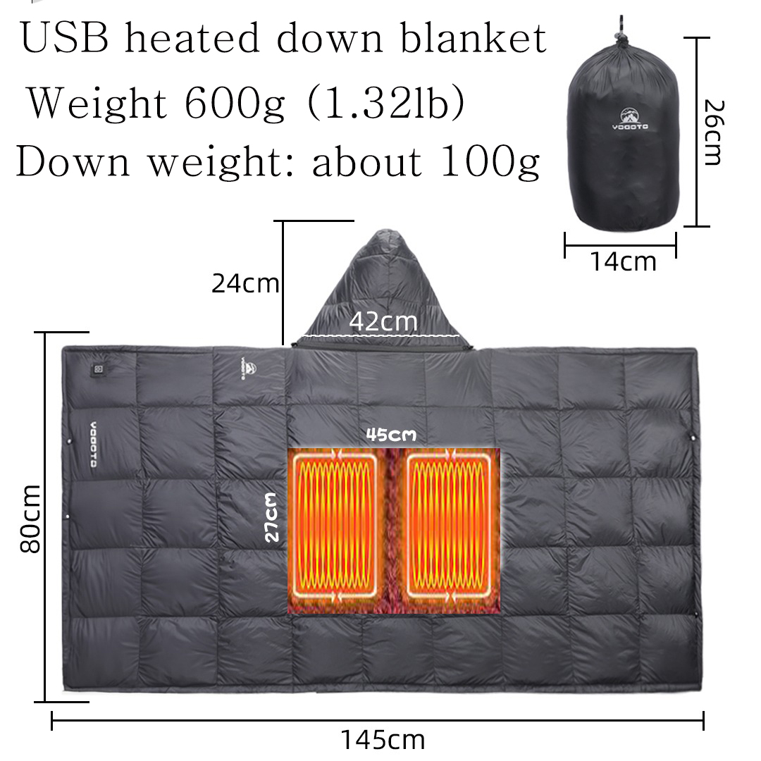 ผ้าห่มดาวน์แบบพกพา ใช้ความร้อน - Outdoor Hunting Blanket บทวิจารณ์และราคา
