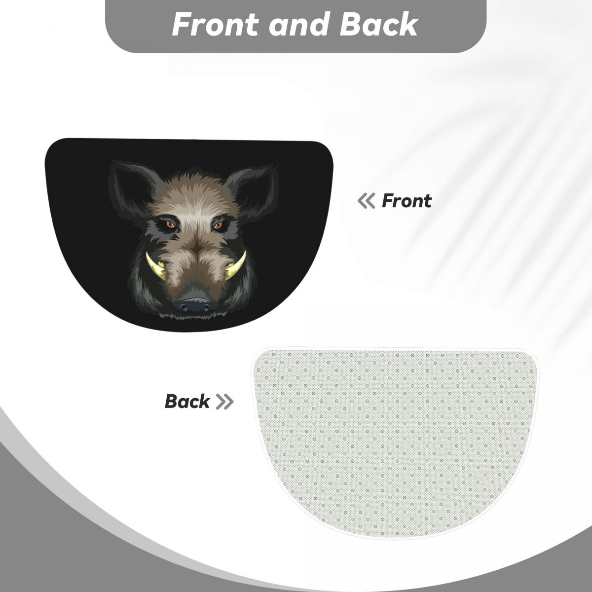 พรมเช็ดเท้าครึ่งวงกลมลายหมูป่า - Hunting Outdoor Mat บทวิจารณ์และราคา