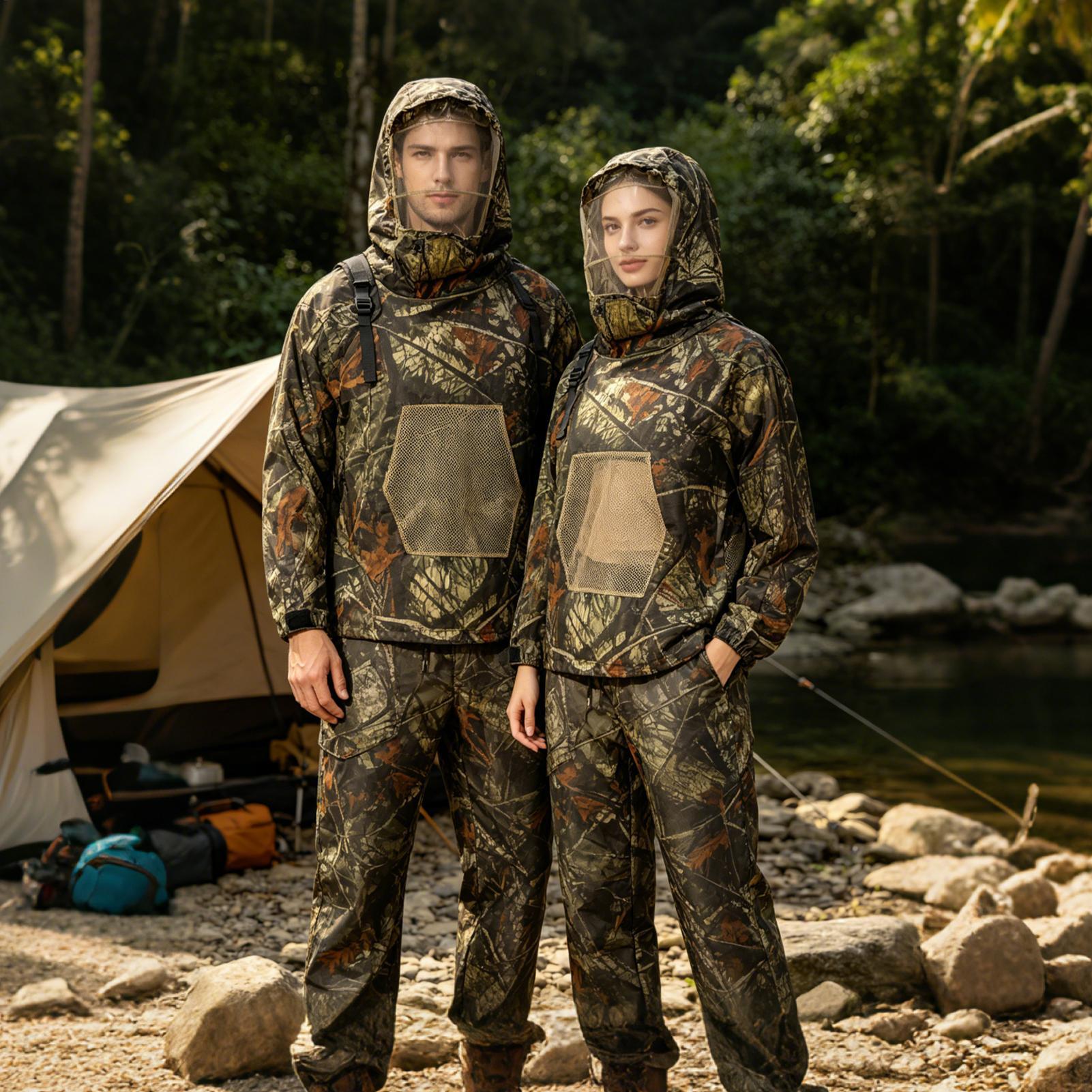 ชุดล่าสัตว์แบบตาข่ายกันแมลงพร้ - Outdoor Hunting Outfit บทวิจารณ์และราคา