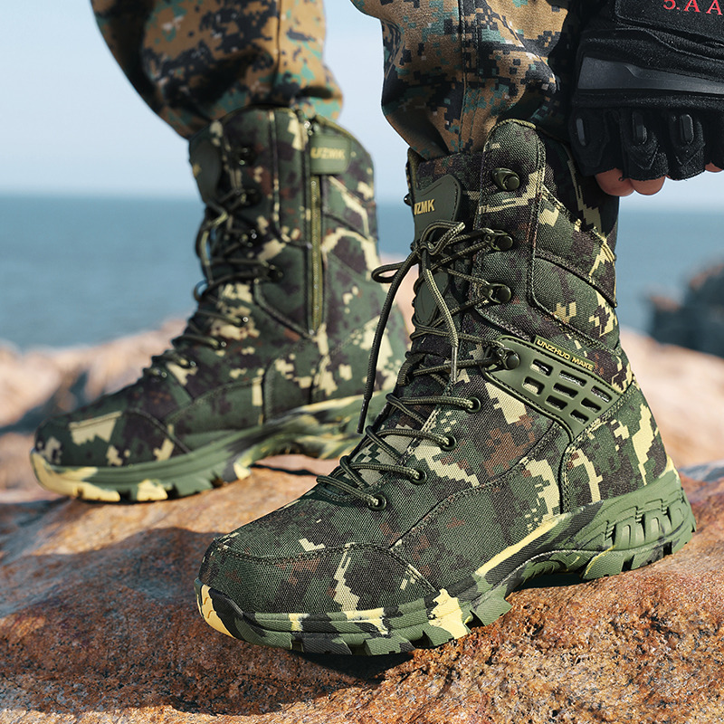 คุณภาพสูงผู้ชายรองเท้ากลางแจ้ง - Outdoor Hunting Boots For Men บทวิจารณ์และราคา