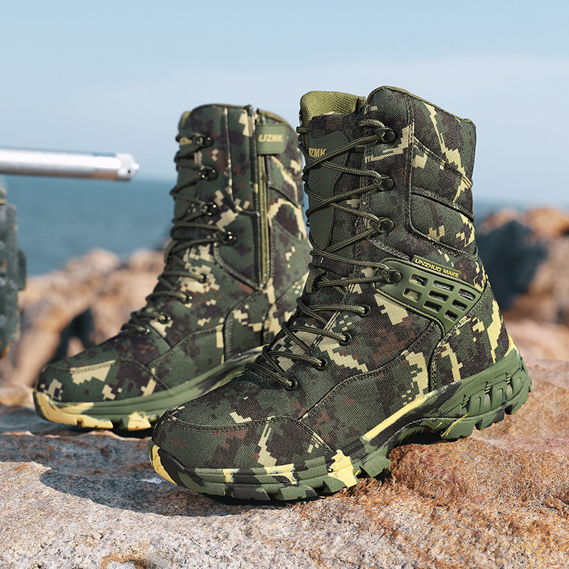 คุณภาพสูงผู้ชายรองเท้ากลางแจ้ง - Outdoor Hunting Boots For Men บทวิจารณ์และราคา