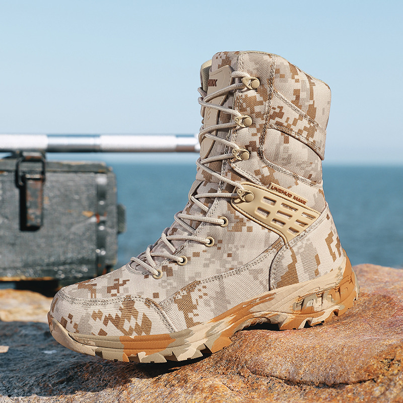 คุณภาพสูงผู้ชายรองเท้ากลางแจ้ง - Outdoor Hunting Boots For Men บทวิจารณ์และราคา