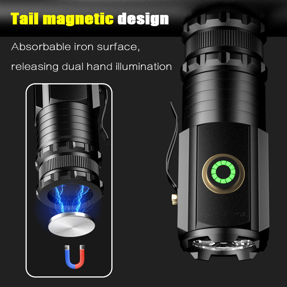 ไฟฉาย LED ขนาดเล็กพกพาสะดวก กำ - Tactical Flashlight Rechargeable บทวิจารณ์และราคา