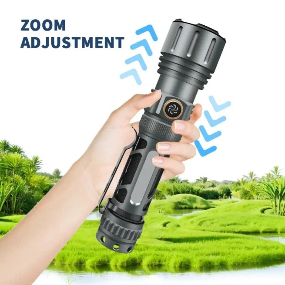 ไฟฉายซุปเปอร์ไบรท์แบบพกพา ชาร์ - Tactical Flashlight Rechargeable บทวิจารณ์และราคา