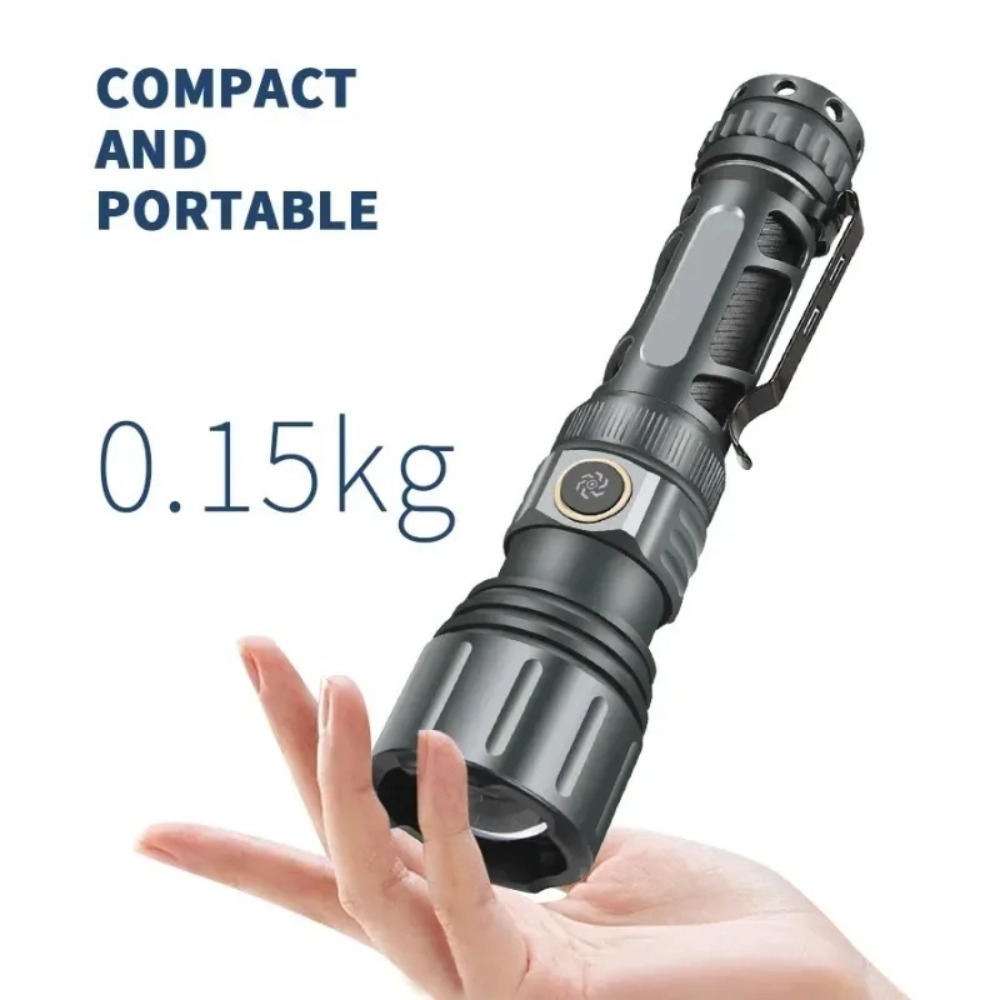ไฟฉายซุปเปอร์ไบรท์แบบพกพา ชาร์ - Tactical Flashlight Rechargeable บทวิจารณ์และราคา