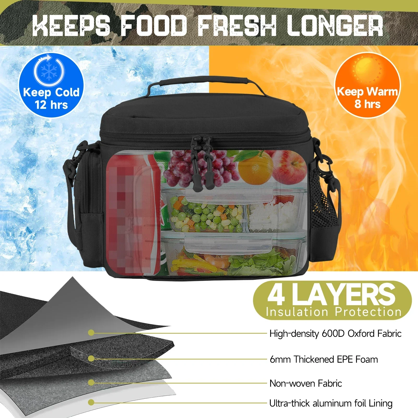 13L ยุทธวิธี Thermal Cooler Ba - Outdoor Hunting Gear Storage บทวิจารณ์และราคา