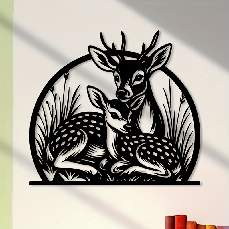 งานศิลปะติดผนังรูปกวางเหล็กสไต - Hunting Outdoor Decor บทวิจารณ์และราคา
