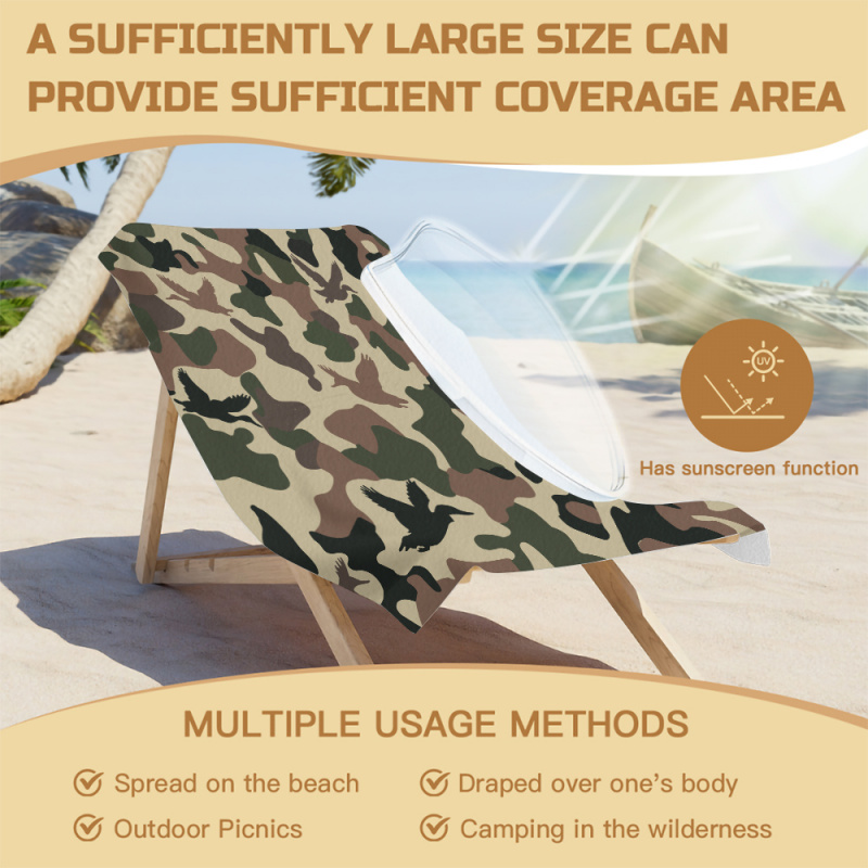 ผ้าขนหนูชายหาดลายพรางล่าสัตว์  - Outdoor Hunting Blanket บทวิจารณ์และราคา