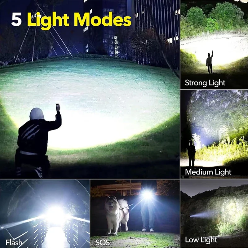 ไฟฉาย LED พลังงานสูงแบบชาร์จไฟ - Tactical Flashlight Rechargeable บทวิจารณ์และราคา