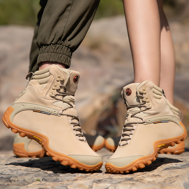 วัวหนังผู้ชายฤดูหนาวรองเท้าเดิ - Outdoor Hunting Boots For Men บทวิจารณ์และราคา