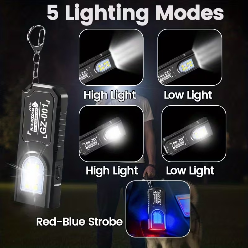 ไฟฉายพวงกุญแจ LED ขนาดเล็กแบบ  - Tactical Flashlight Rechargeable บทวิจารณ์และราคา